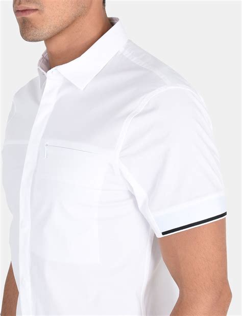 armani exchange short sleeve shirt